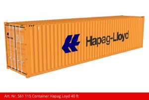 Container 40 ft Hapag Loyd orange - Kiss Schweiz 561115 Spur 1